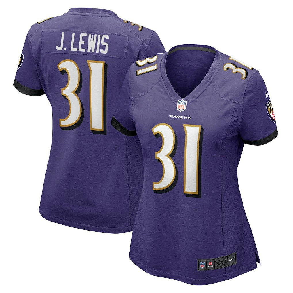 Jamal Lewis Baltimore Ravens Women's Game Retired Player Jersey - Purple on sale