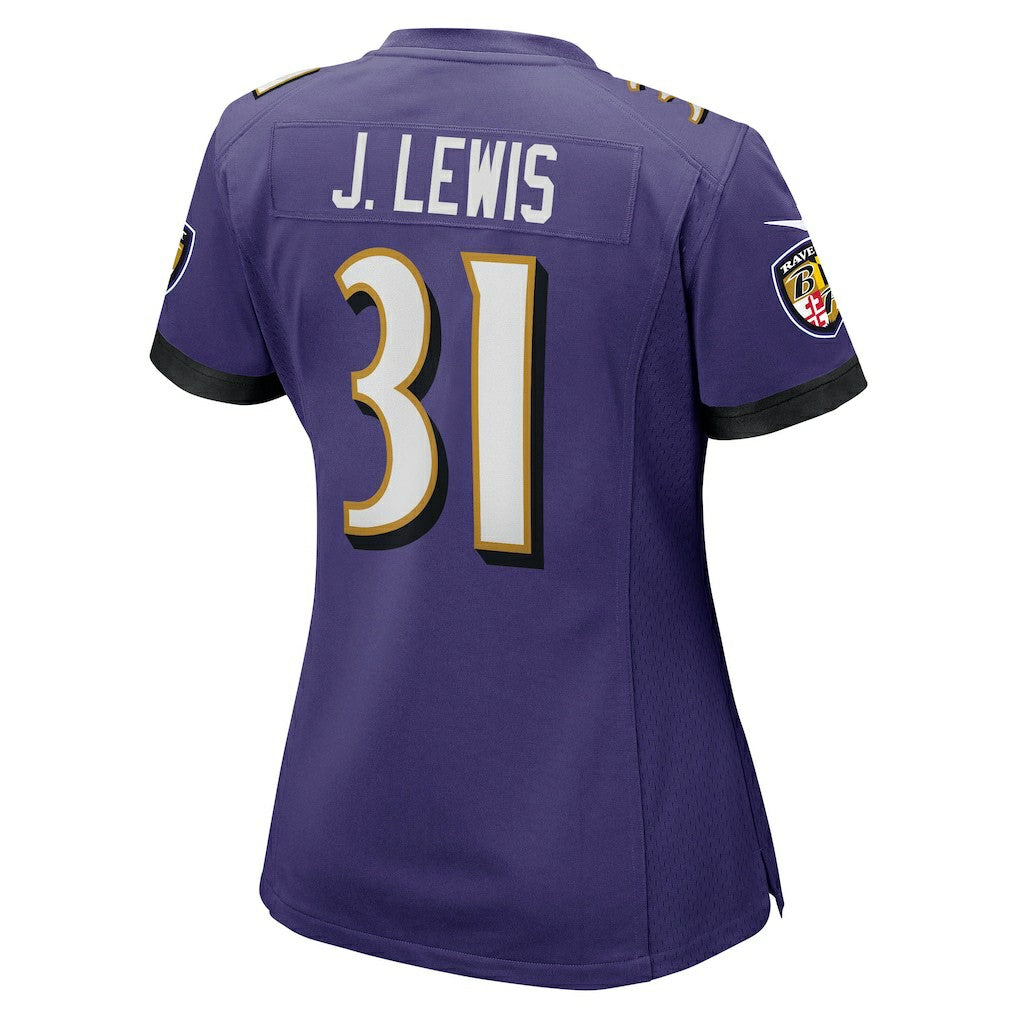 Jamal Lewis Baltimore Ravens Women's Game Retired Player Jersey - Purple on sale