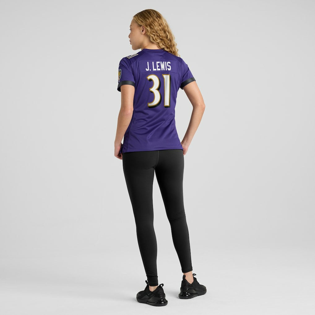 Jamal Lewis Baltimore Ravens Women's Game Retired Player Jersey - Purple on sale
