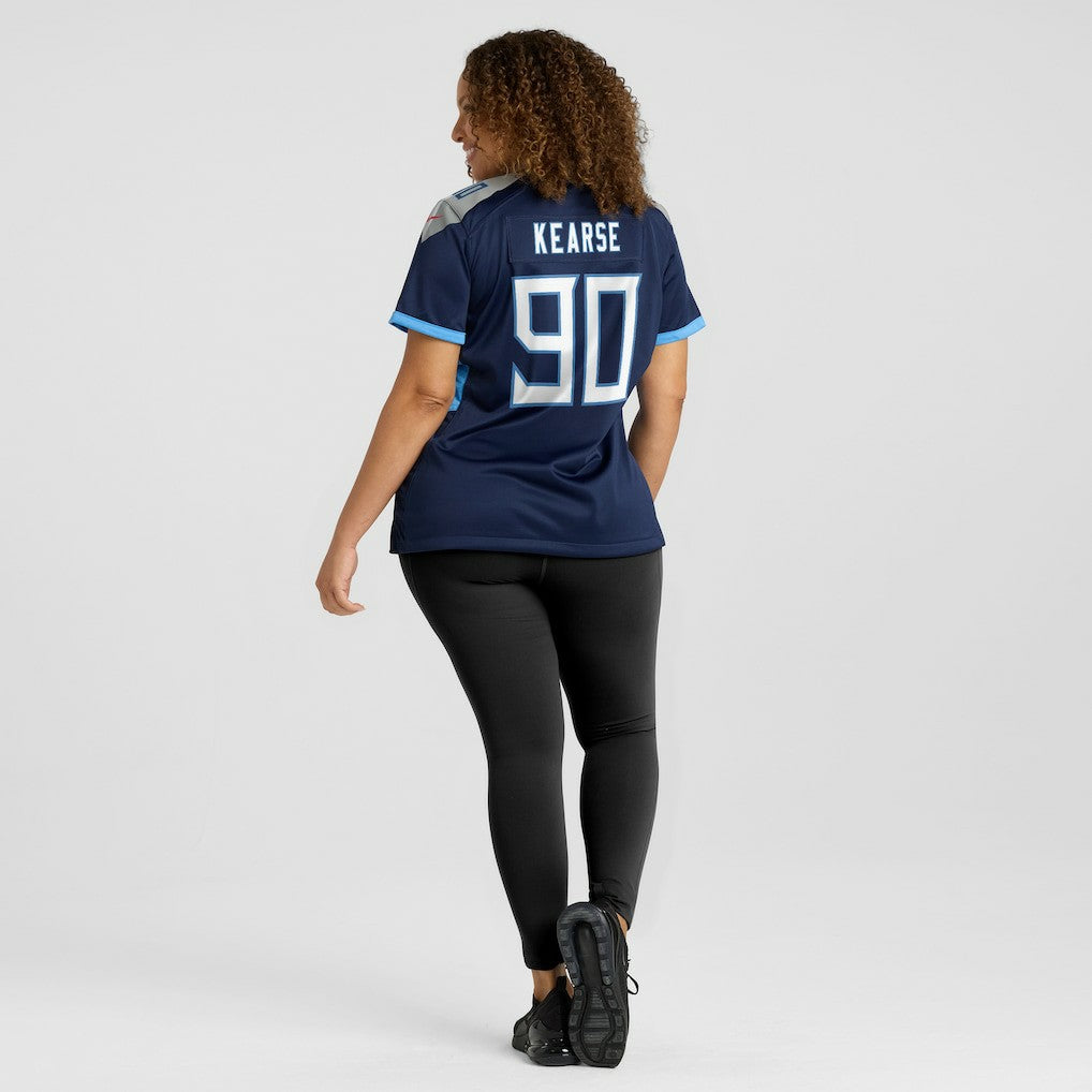 Jevon Kearse Tennessee Titans Women's Game Retired Player Jersey - Navy on sale