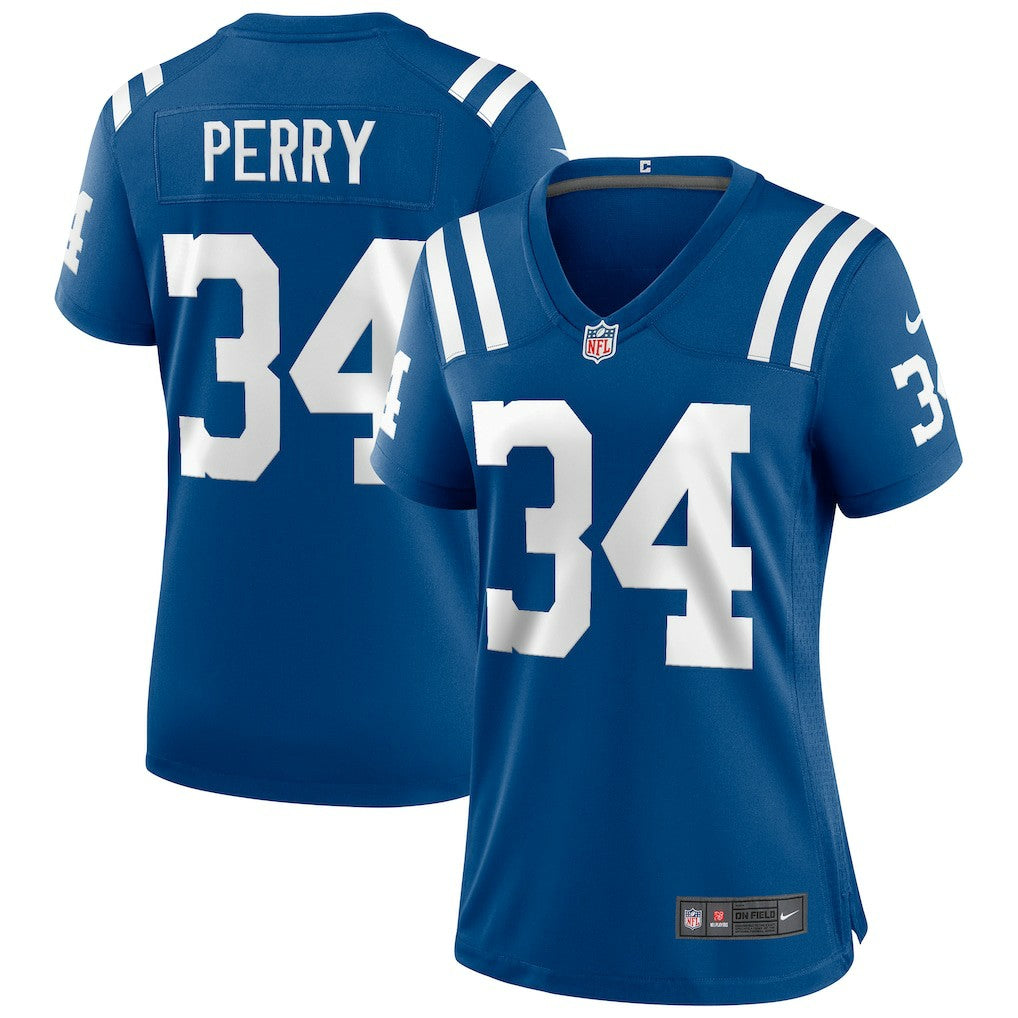 Joe Perry Indianapolis Colts Women's Game Retired Player Jersey - Royal for sale