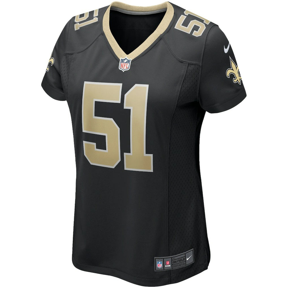 Jonathan Vilma New Orleans Saints Women's Game Retired Player Jersey - Black cheap