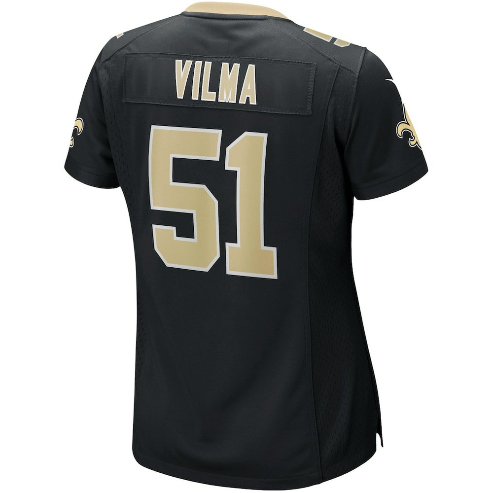 Jonathan Vilma New Orleans Saints Women's Game Retired Player Jersey - Black cheap