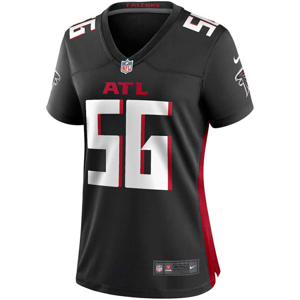 Keith Brooking Atlanta Falcons Women's Game Retired Player Jersey - Black for sale