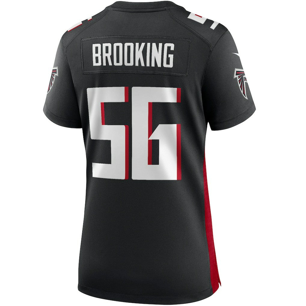 Keith Brooking Atlanta Falcons Women's Game Retired Player Jersey - Black for sale