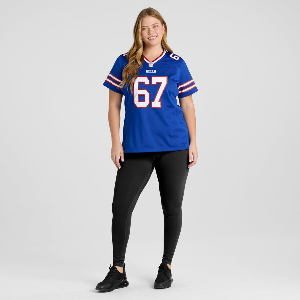 Kent Hull Buffalo Bills Women's Game Retired Player Jersey - Royal cheap