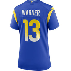 Kurt Warner Los Angeles Rams Women's Game Retired Player Jersey - Royal cheap