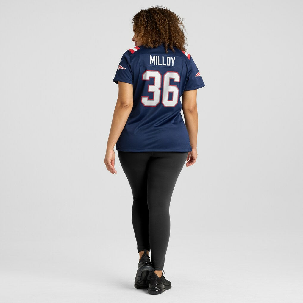 Lawyer Milloy New England Patriots Women's Game Retired Player Jersey - Navy cheap