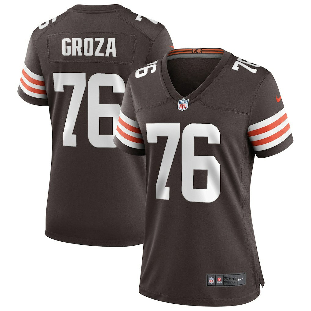 Lou Groza Cleveland Browns Women's Game Retired Player Jersey - Brown sale