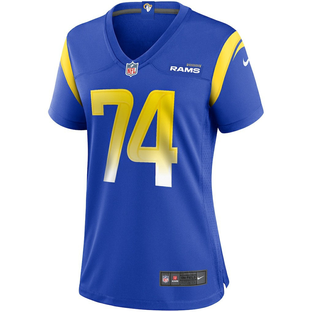 Merlin Olsen Los Angeles Rams Women's Game Retired Player Jersey - Royal outlet