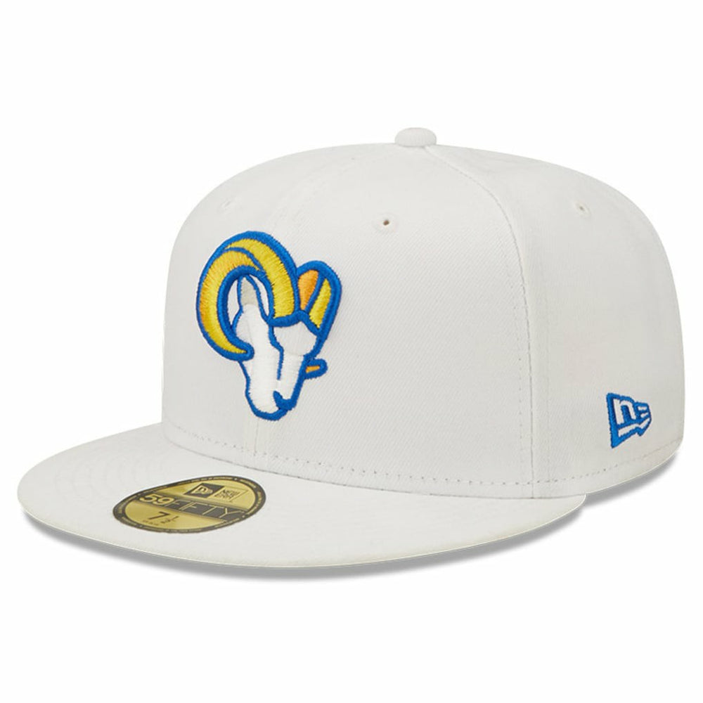 Los Angeles Rams New Era Omaha Ram Head 59FIFTY Fitted Hat - White outlet