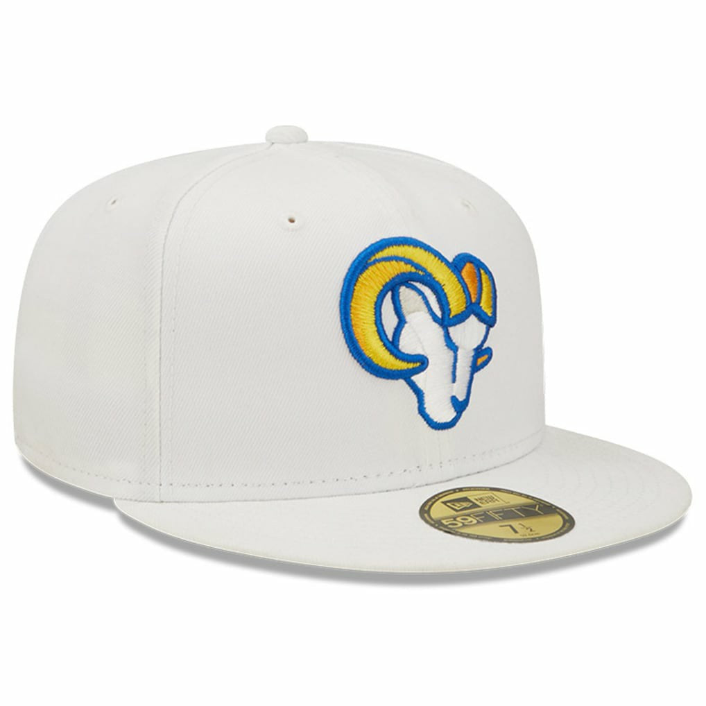 Los Angeles Rams New Era Omaha Ram Head 59FIFTY Fitted Hat - White outlet