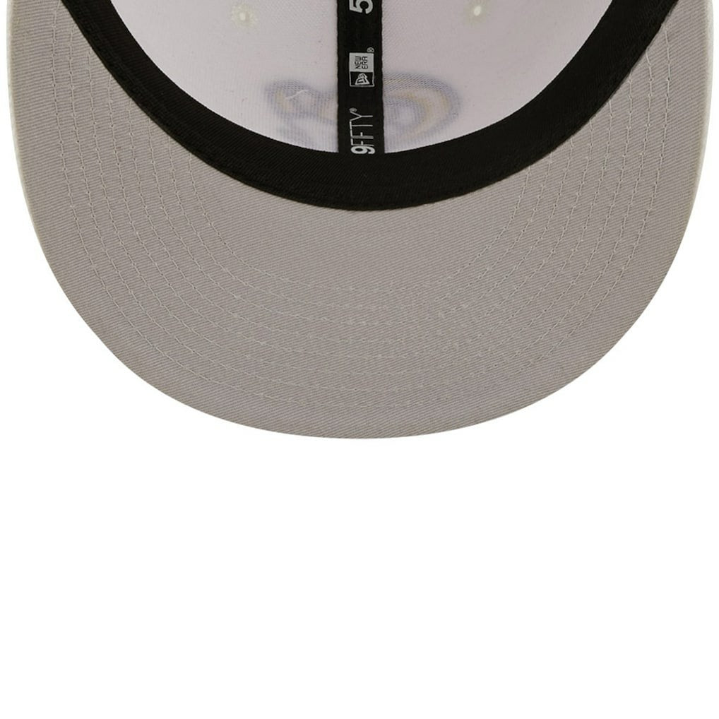 Los Angeles Rams New Era Omaha Ram Head 59FIFTY Fitted Hat - White outlet