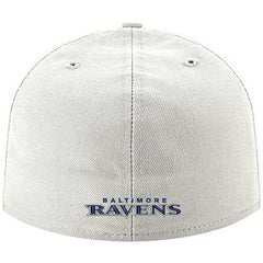 Baltimore Ravens New Era Omaha Lettermark 59FIFTY Fitted Hat - White cheap