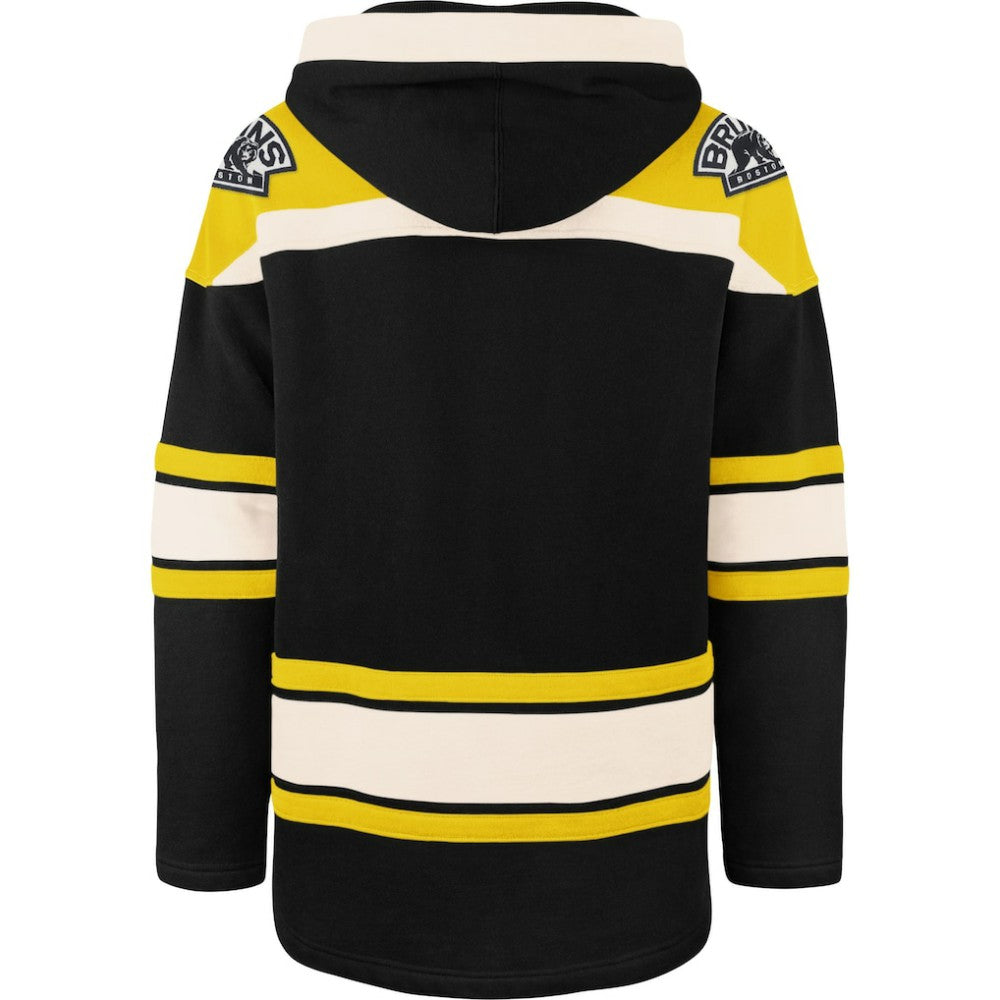 Boston Bruins '47 Superior Lacer Hoodie - Black Hoodies