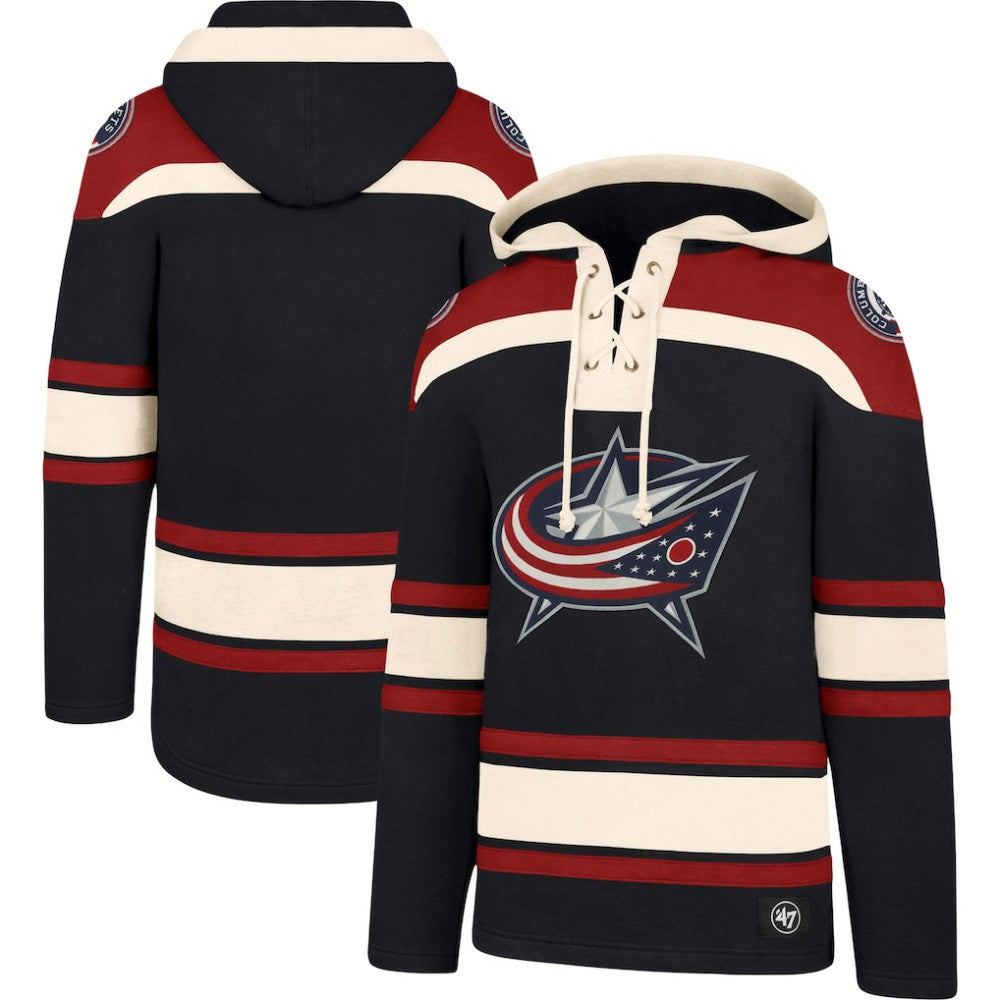 Columbus Blue Jackets '47 Superior Lacer Hoodie - Navy Hoodies