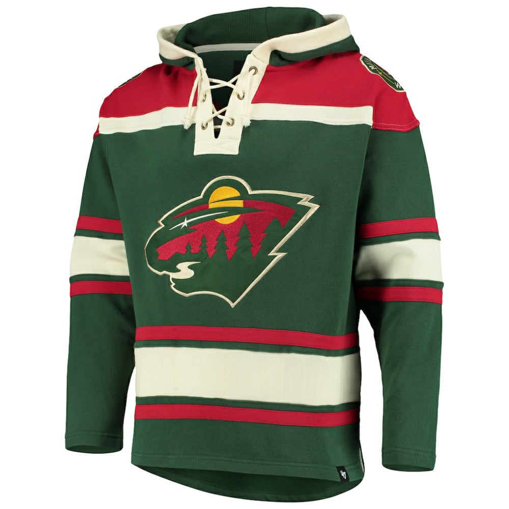 Minnesota Wild '47 Superior Lacer Hoodie - Green Hoodies