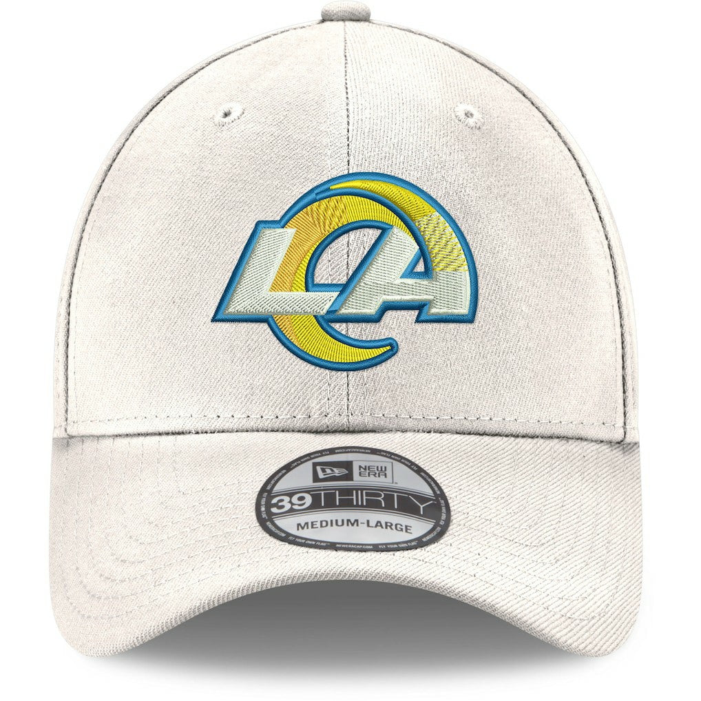 Los Angeles Rams New Era LA Logo Iced II 39THIRTY Flex Hat - White outlet