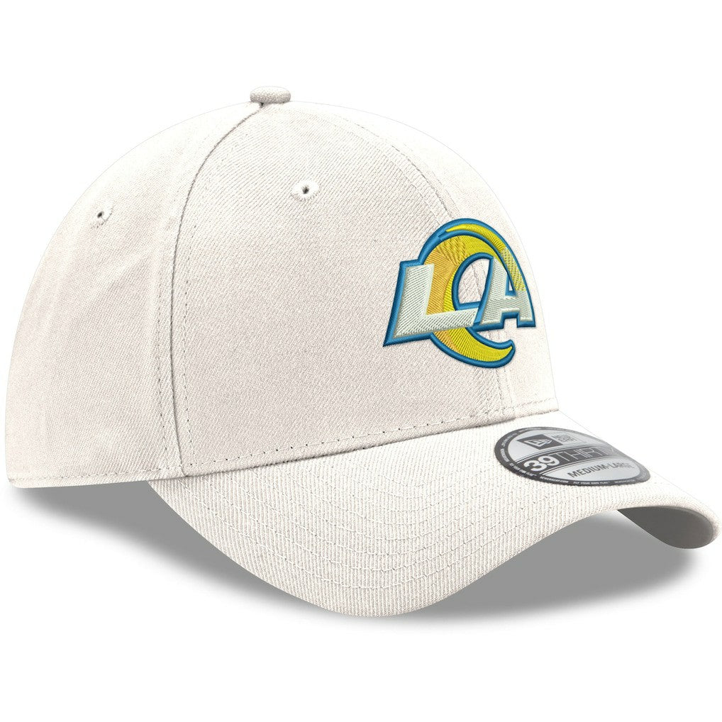 Los Angeles Rams New Era LA Logo Iced II 39THIRTY Flex Hat - White outlet