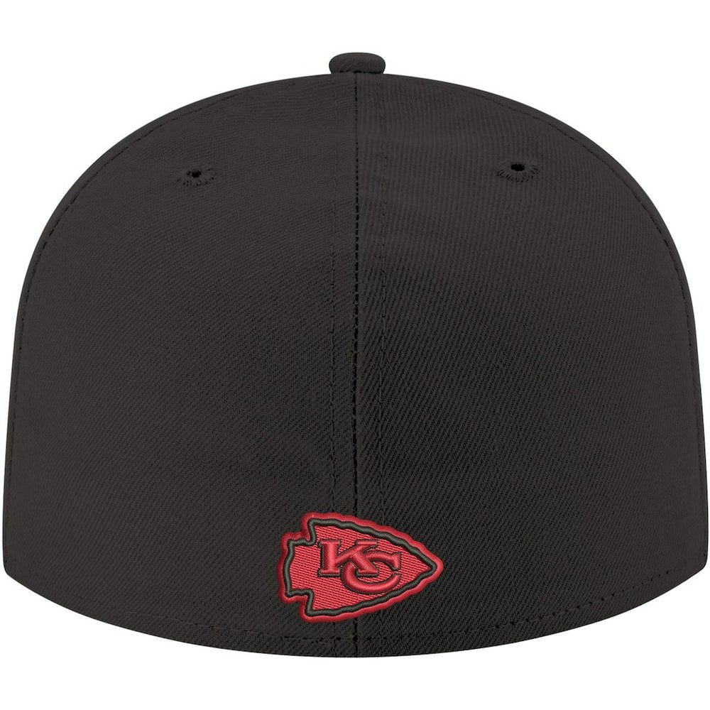 Kansas City Chiefs New Era Omaha 59FIFTY Fitted Hat - Black on sale