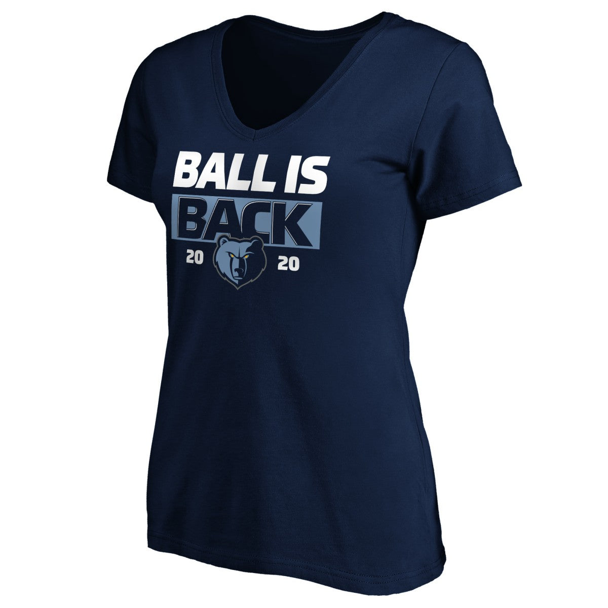 Memphis Grizzlies Women's Ball Is Back V-Neck T-Shirt - Navy sale