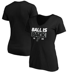San Antonio Spurs Women's Ball Is Back V-Neck T-Shirt - Black cheap