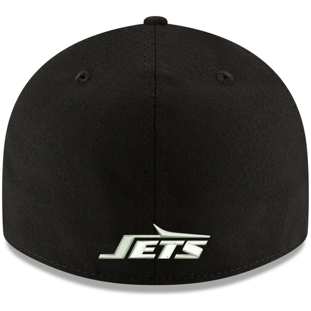 New York Jets New Era Omaha Throwback Low Profile 59FIFTY Fitted Hat - Black cheap