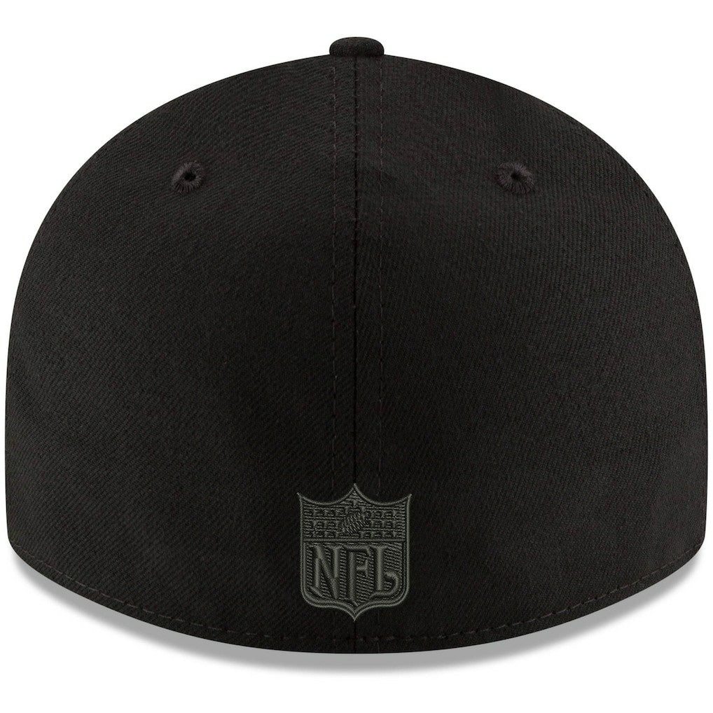 Kansas City Chiefs New Era Alternate Logo Black on Black Low Profile 59FIFTY II Fitted Hat - Black cheap