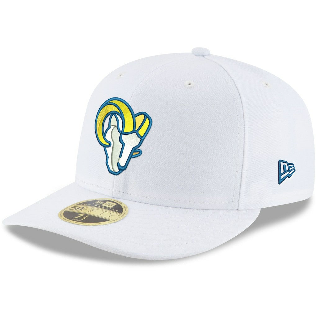 Los Angeles Rams New Era Omaha Low Profile 59FIFTY Fitted Hat - White sale