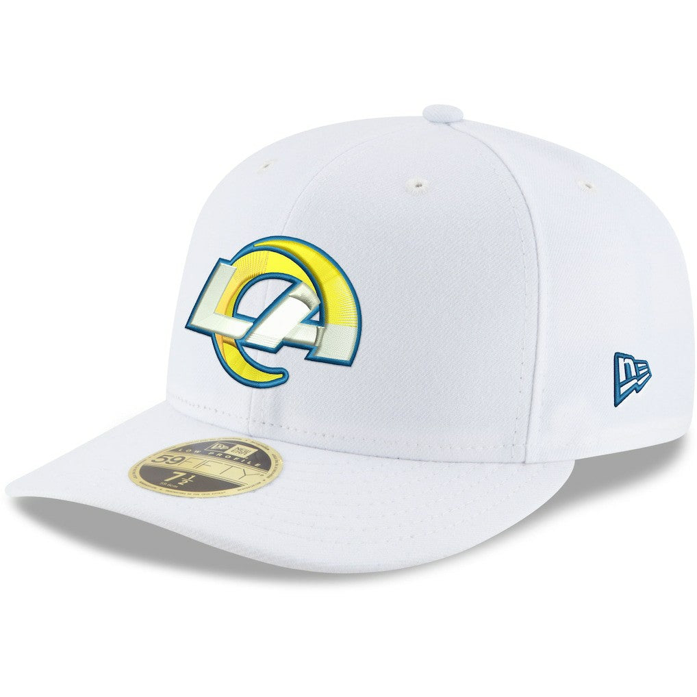 Los Angeles Rams New Era Omaha Low Profile 59FIFTY Fitted Hat - White cheap