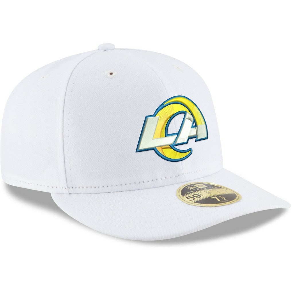 Los Angeles Rams New Era Omaha Low Profile 59FIFTY Fitted Hat - White cheap