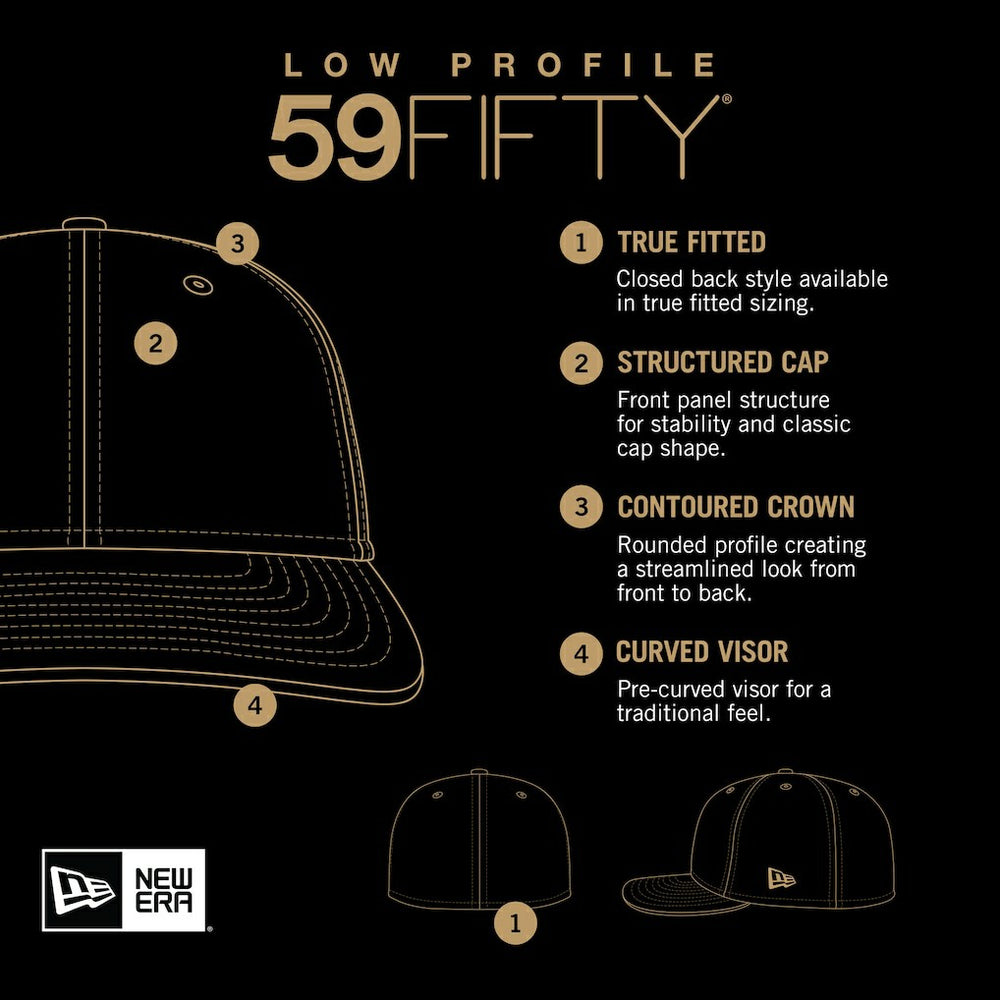 Los Angeles Rams New Era Omaha Low Profile 59FIFTY Fitted Hat - White cheap