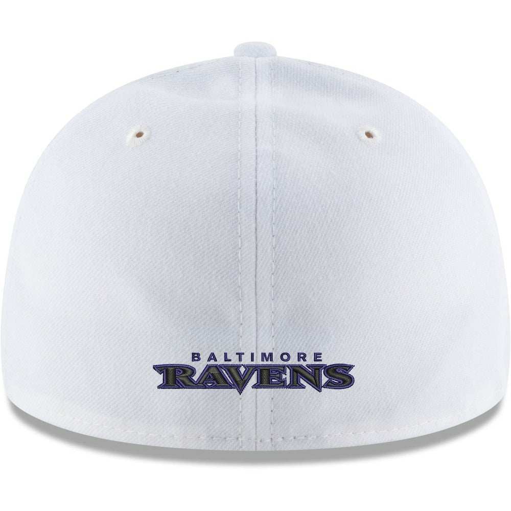 Baltimore Ravens New Era Omaha Low Profile 59FIFTY Fitted Hat - White on sale