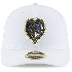 Baltimore Ravens New Era Omaha Low Profile 59FIFTY Fitted Hat - White on sale