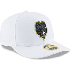 Baltimore Ravens New Era Omaha Low Profile 59FIFTY Fitted Hat - White on sale
