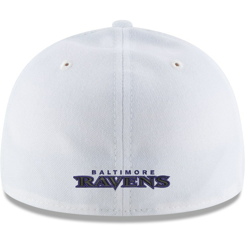 Baltimore Ravens New Era Omaha Low Profile 59FIFTY Fitted Hat - White on sale