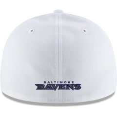 Baltimore Ravens New Era Omaha Low Profile 59FIFTY Fitted Hat - White on sale