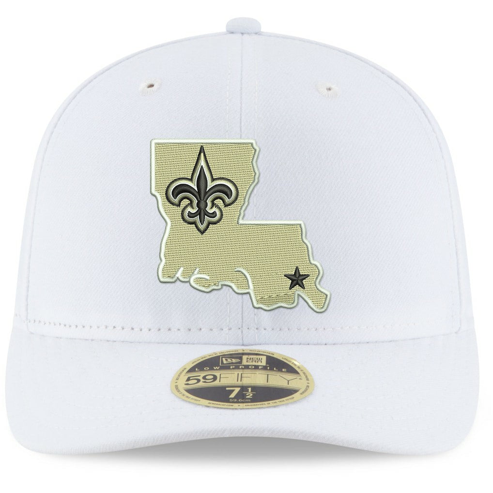 New Orleans Saints New Era Omaha Low Profile 59FIFTY Fitted Hat - White online