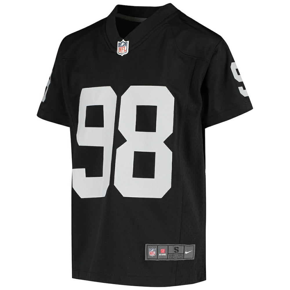 Maxx Crosby Las Vegas Raiders Youth Game Jersey - Black cheap