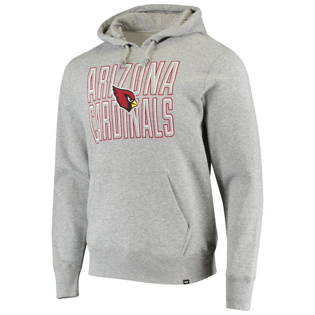 Arizona Cardinals '47 Bevel Pullover Hoodie - Heathered Gray sale