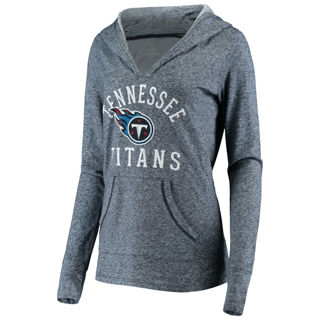 Tennessee Titans Women's Doubleface Slub Pullover Hoodie - Heather Navy cheap