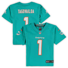 Tua Tagovailoa Miami Dolphins Preschool Game Jersey - Aqua sale