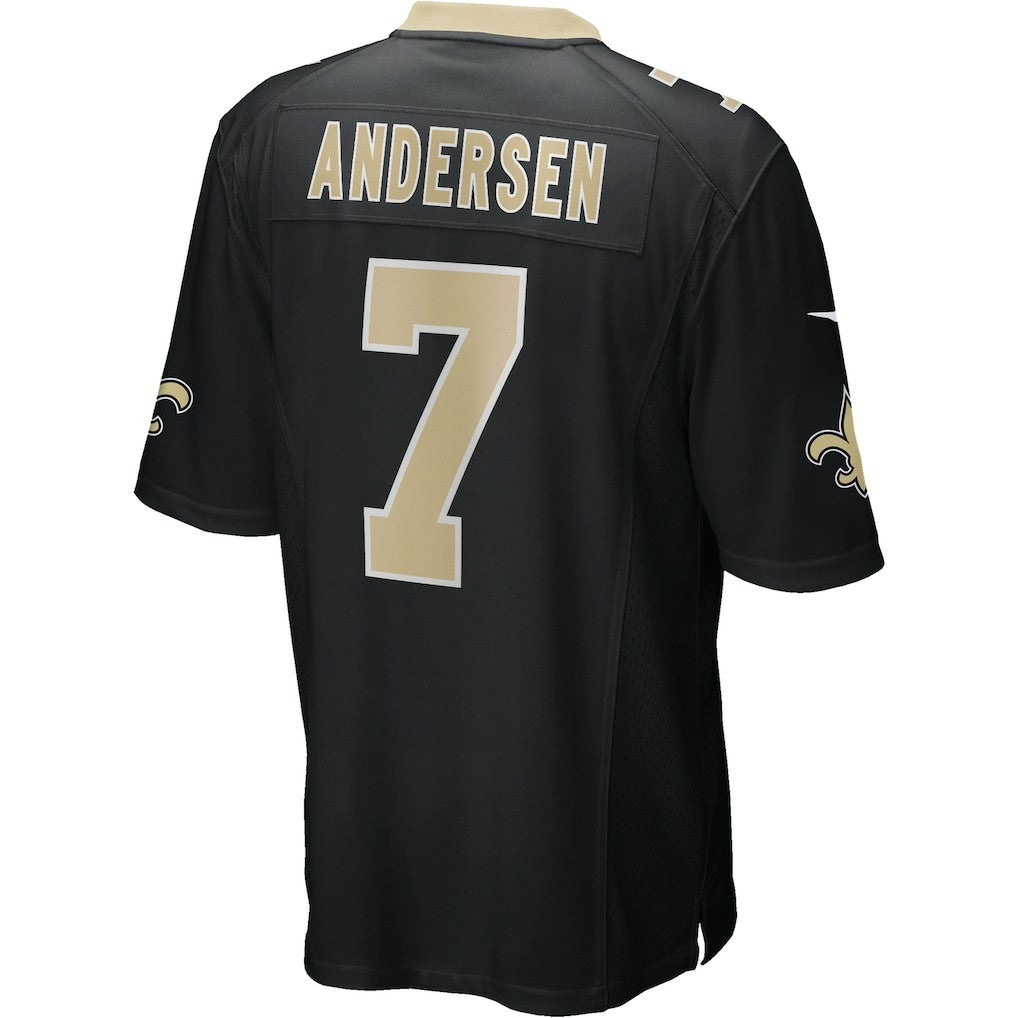 Morten Andersen New Orleans Saints Game Retired Player Jersey - Black cheap