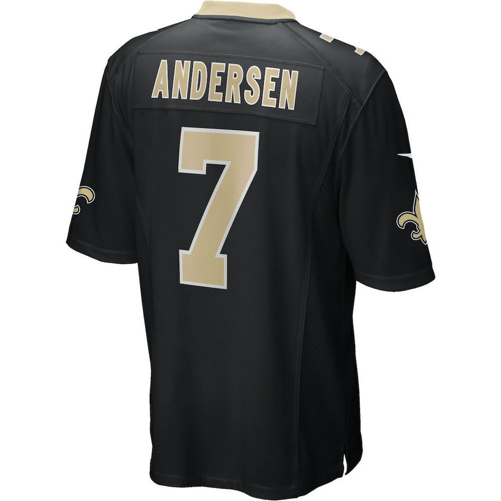 Morten Andersen New Orleans Saints Game Retired Player Jersey - Black cheap