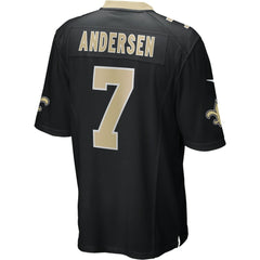 Morten Andersen New Orleans Saints Game Retired Player Jersey - Black cheap