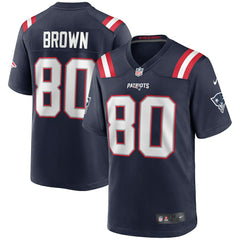 Troy Brown New England Patriots Game Retired Player Jersey - Navy for sale
