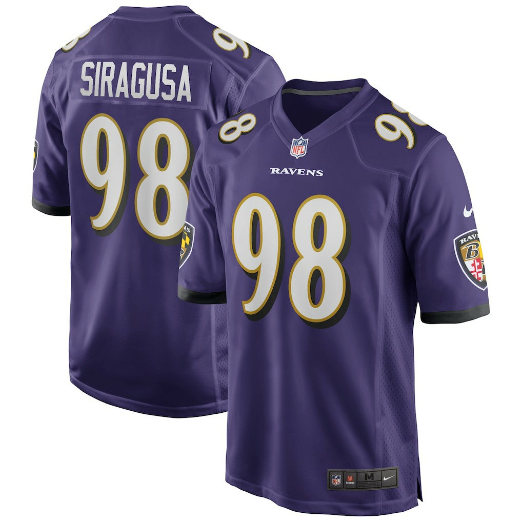 Tony Siragusa Baltimore Ravens Game Retired Player Jersey - Purple sale