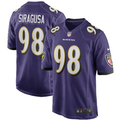 Tony Siragusa Baltimore Ravens Game Retired Player Jersey - Purple sale