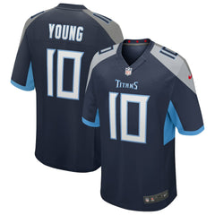Vince Young Tennessee Titans Game Retired Player Jersey - Navy on sale