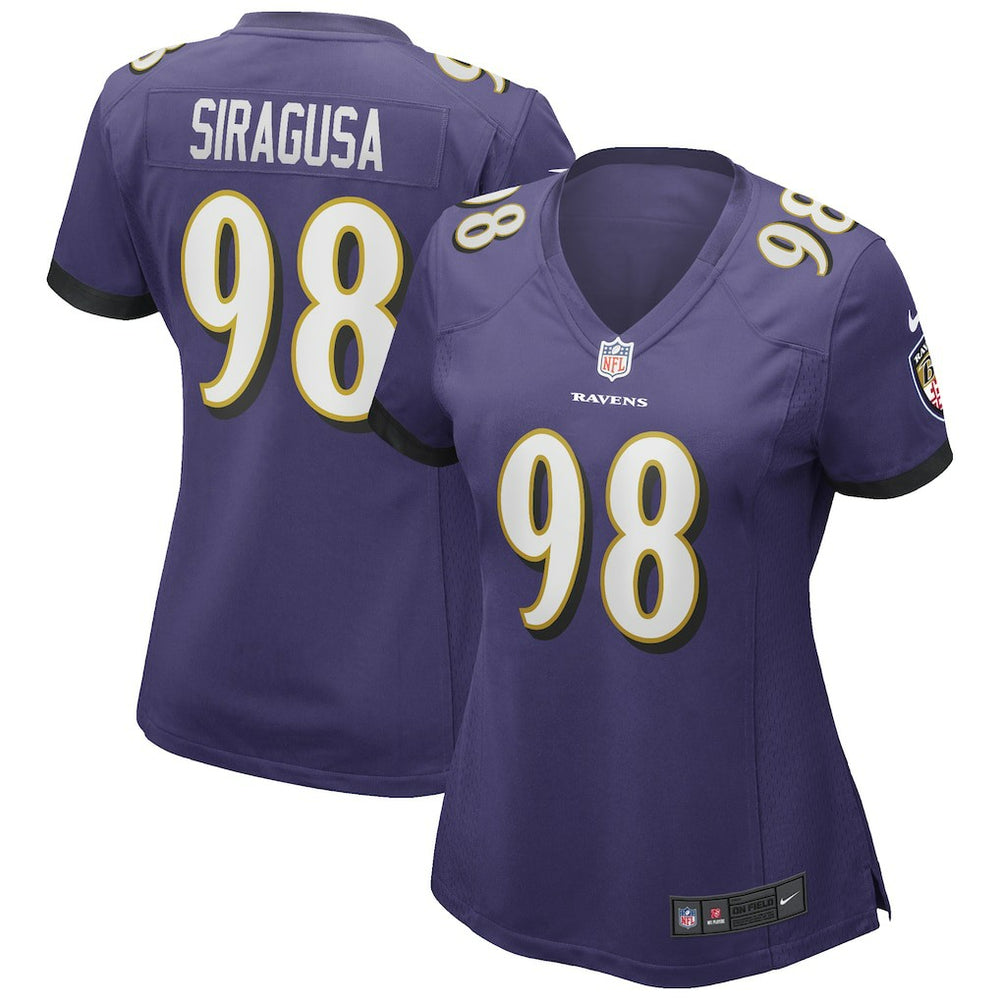 Tony Siragusa Baltimore Ravens Women's Game Retired Player Jersey - Purple online